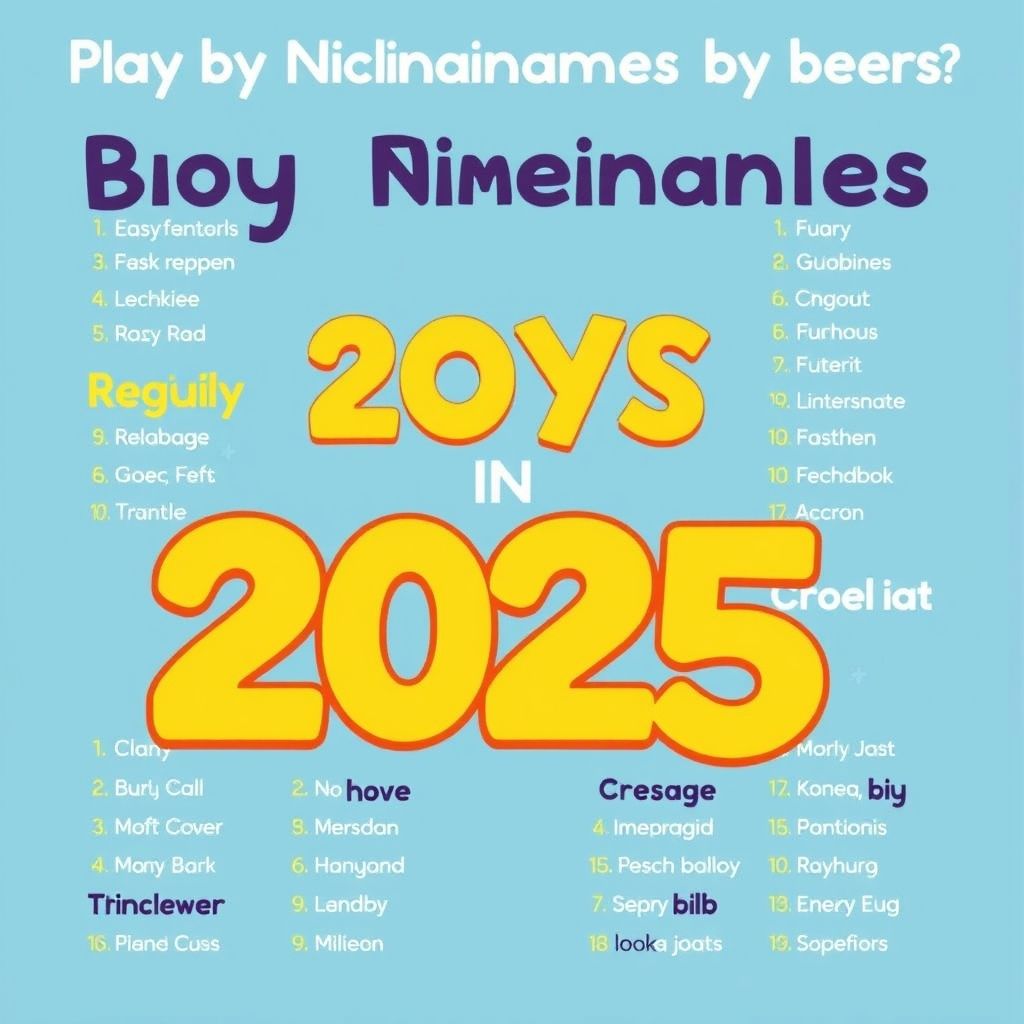 ยกขบวนไอเดียชื่อเล่นลูกชายยอดนิยมปี 2025 ที่มีความหมายดี